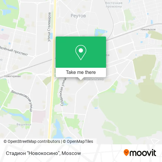 Стадион "Новокосино" map