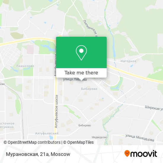 Мурановская, 21а map