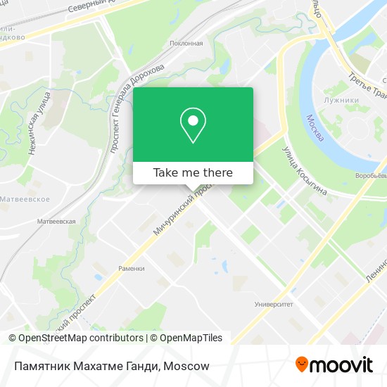 Памятник Махатме Ганди map