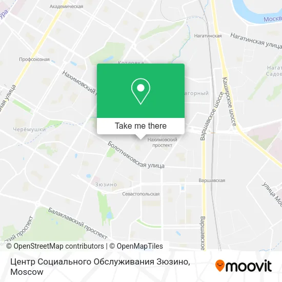 Центр Социального Обслуживания Зюзино map