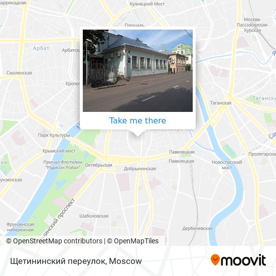 Щетининский переулок map