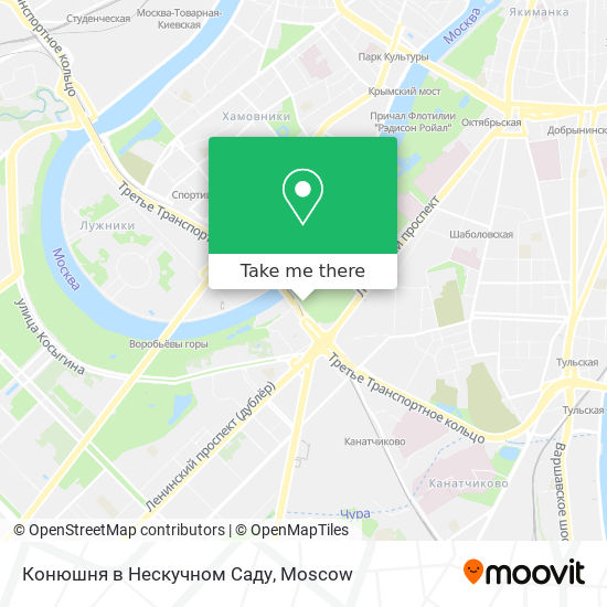 Конюшня в Нескучном Саду map