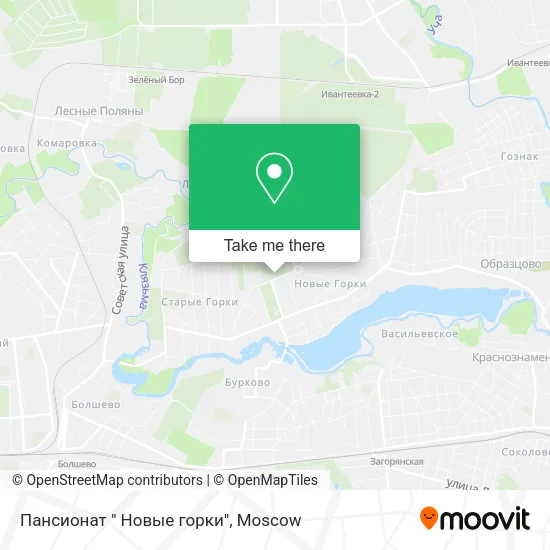Пансионат " Новые горки" map