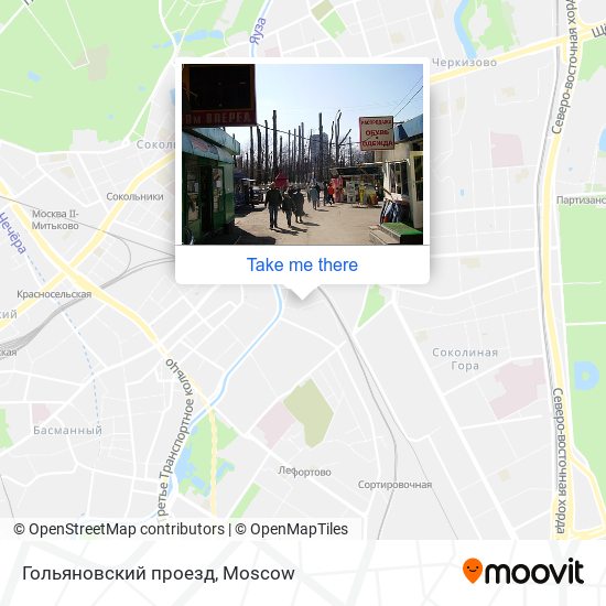 Гольяновский проезд map