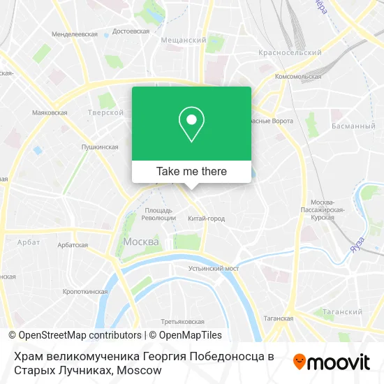 Храм великомученика Георгия Победоносца в Старых Лучниках map