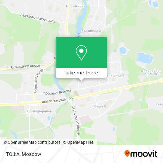 ТОФА map