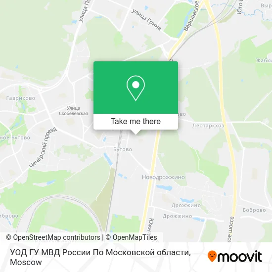 УОД ГУ МВД России По Московской области map