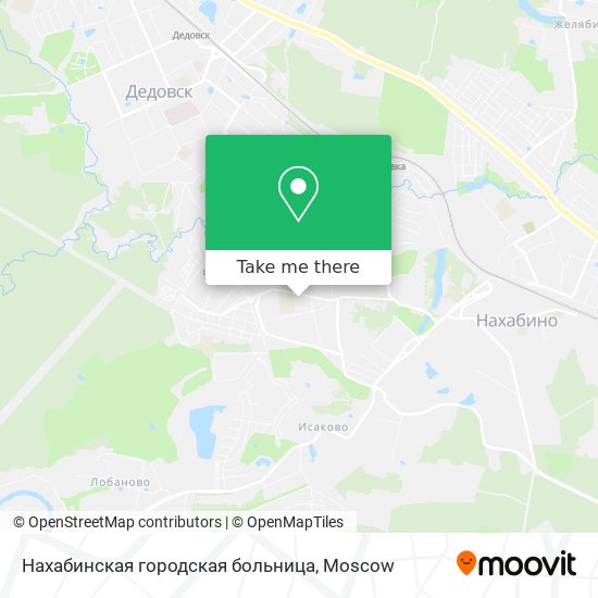 Нахабинская городская больница map