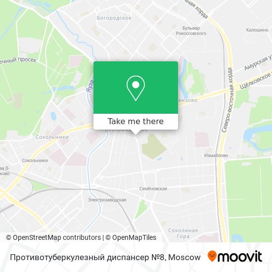 Противотуберкулезный диспансер №8 map