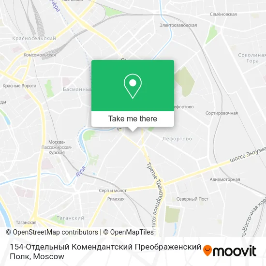 154-Отдельный Комендантский Преображенский Полк map
