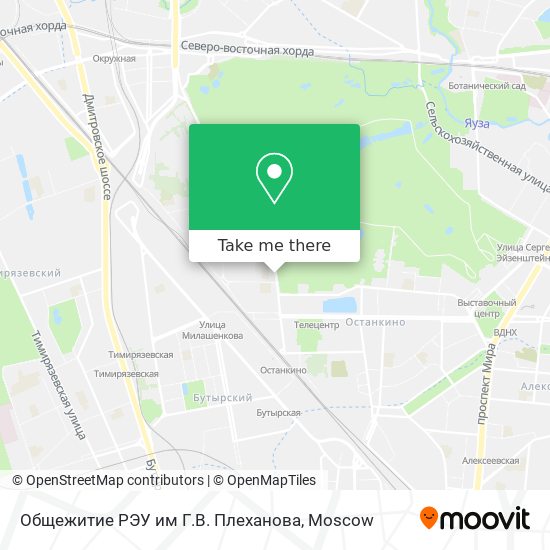 Общежитие РЭУ им Г.В. Плеханова map
