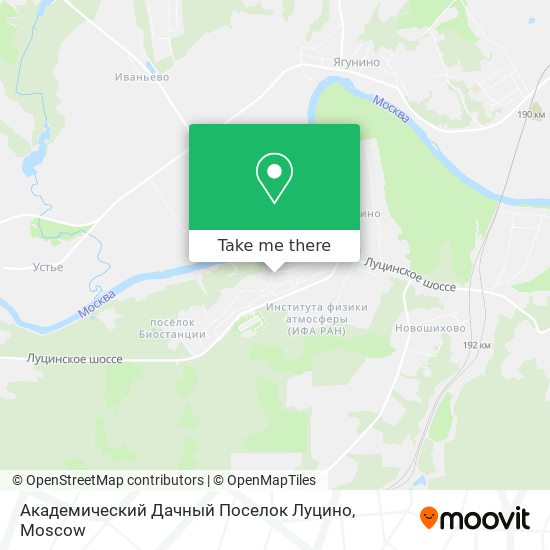 Академический Дачный Поселок Луцино map