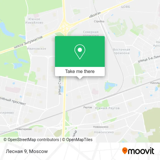 Лесная 9 map
