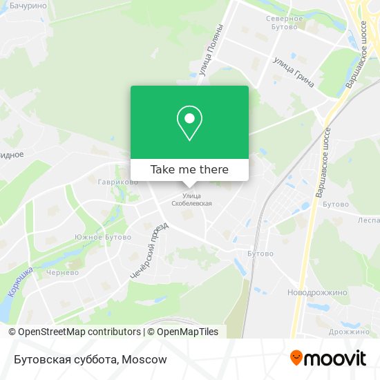 Бутовская суббота map