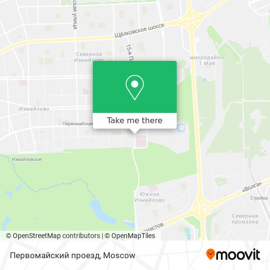 Первомайский проезд map