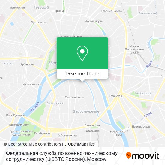 Федеральная служба по военно-техническому сотрудничеству (ФСВТС России) map