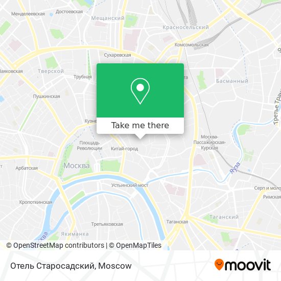 Отель Старосадский map
