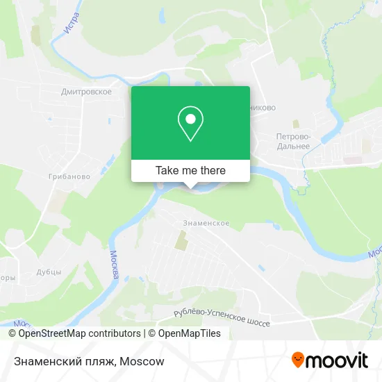 Знаменский пляж map