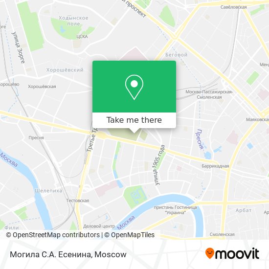 Могила С.А. Есенина map