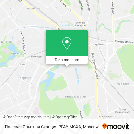 Полевая Опытная Станция РГАУ-МСХА map