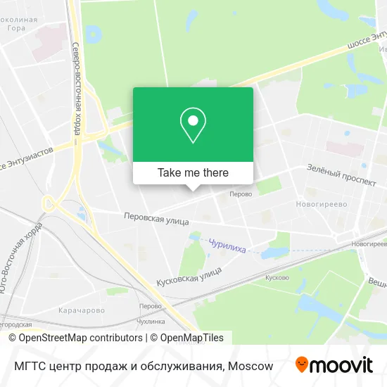 МГТС центр продаж и обслуживания map