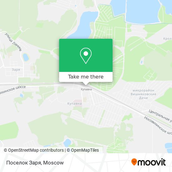 Поселок Заря map