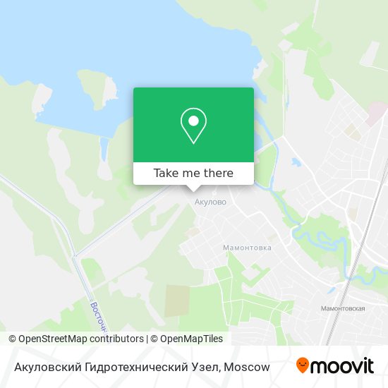 Акуловский Гидротехнический Узел map