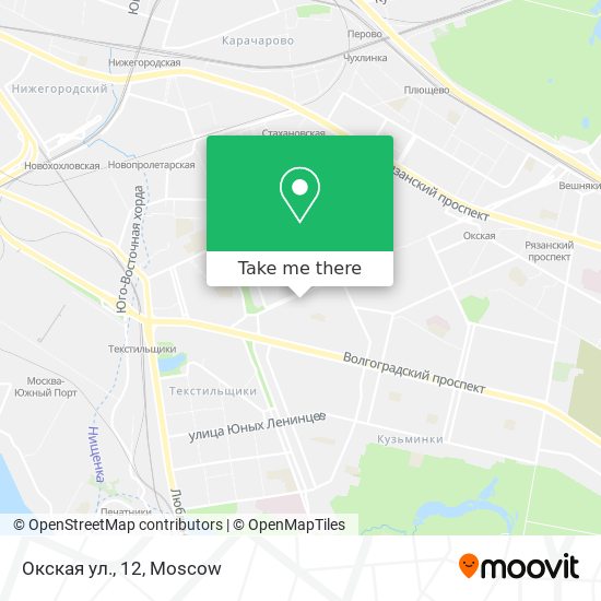 Окская ул., 12 map