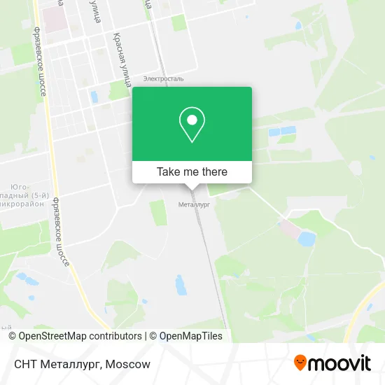 СНТ Металлург map