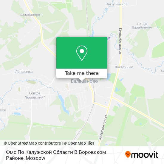 Фмс По Калужской Области В Боровском Районе map