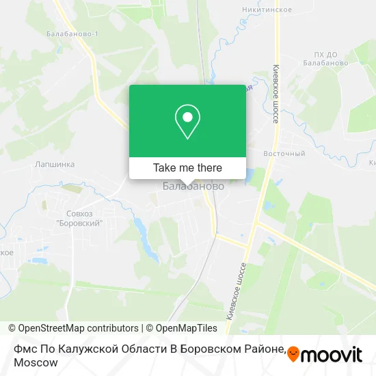Фмс По Калужской Области В Боровском Районе map