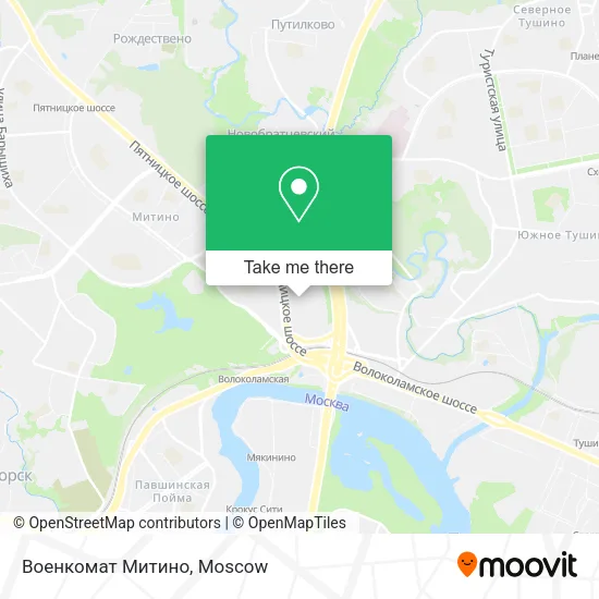 Военкомат Митино map