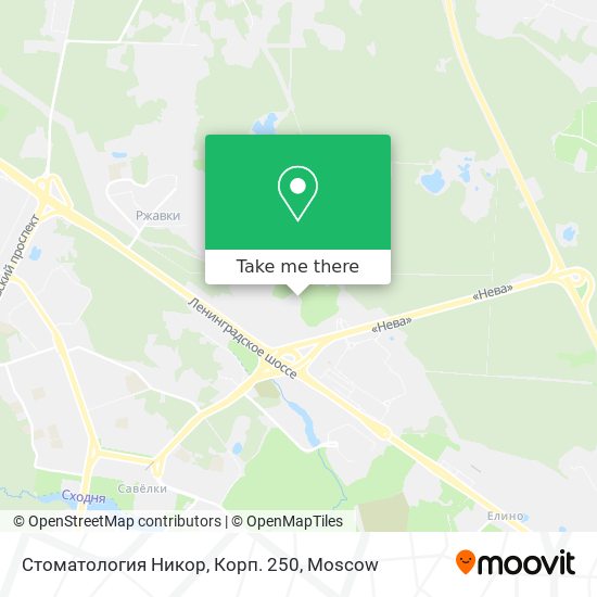 Стоматология Никор, Корп. 250 map