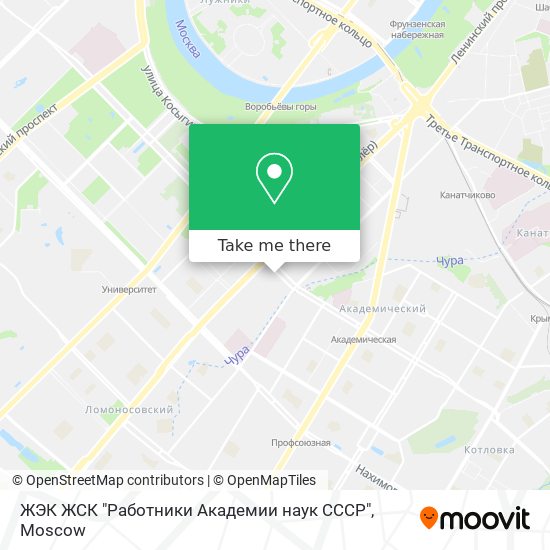 ЖЭК ЖСК "Работники Академии наук СССР" map