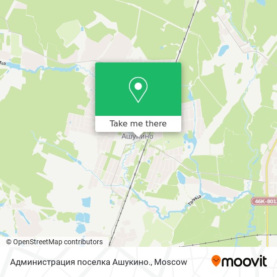 Администрация поселка Ашукино. map