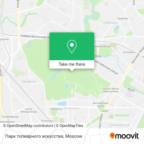 Парк топиарного искусства map