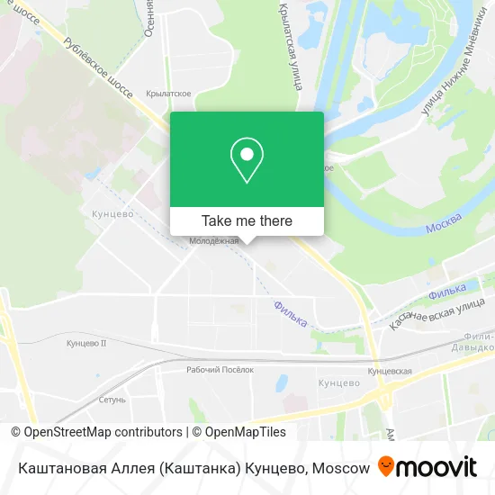 Каштановая Аллея  (Каштанка) Кунцево map
