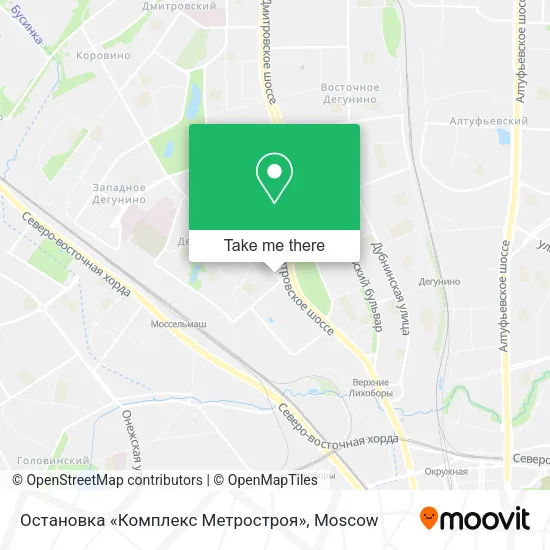 Остановка «Комплекс Метростроя» map