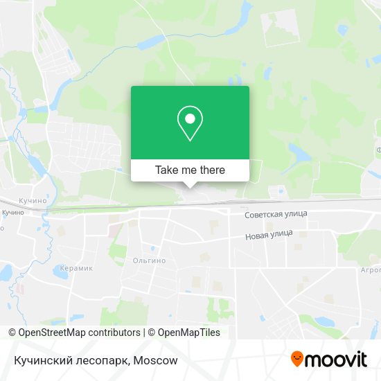 Кучинский лесопарк map