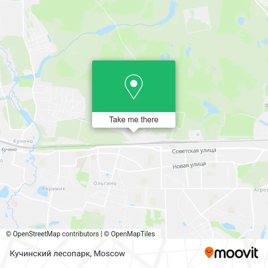 Кучинский лесопарк map