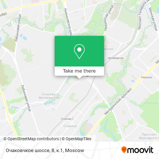 Очаковчкое шоссе, 8, к.1 map