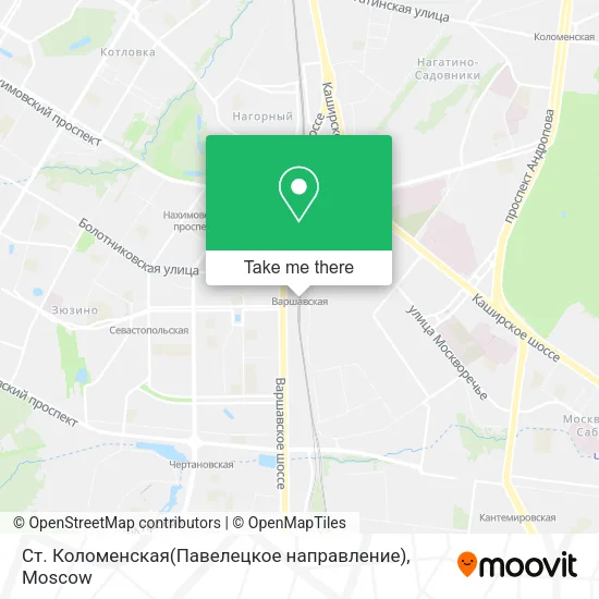 Ст. Коломенская(Павелецкое направление) map