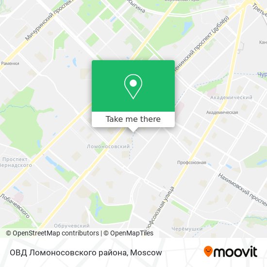 ОВД Ломоносовского района map