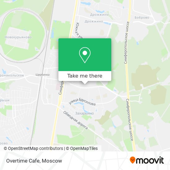 Overtime Cafe map