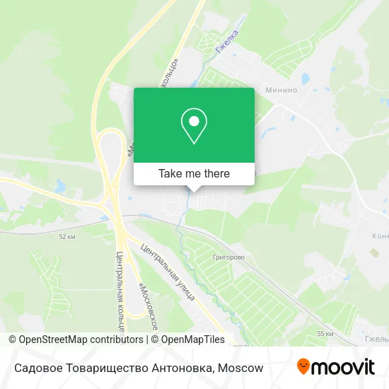 Садовое Товарищество Антоновка map