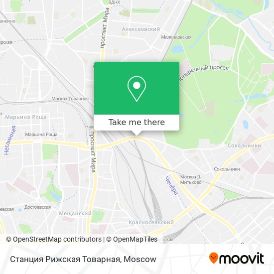 Станция Рижская Товарная map