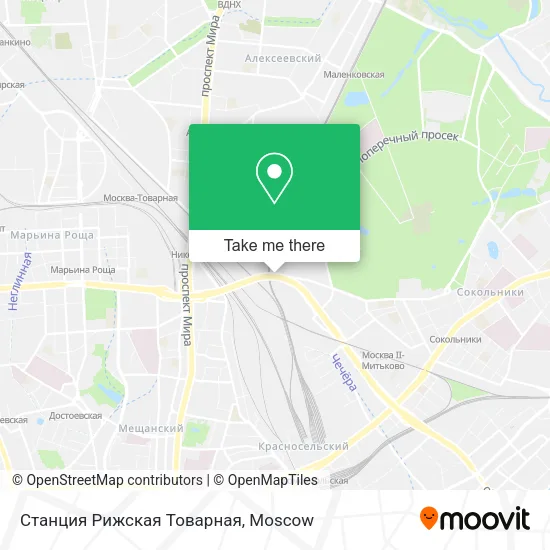Станция Рижская Товарная map