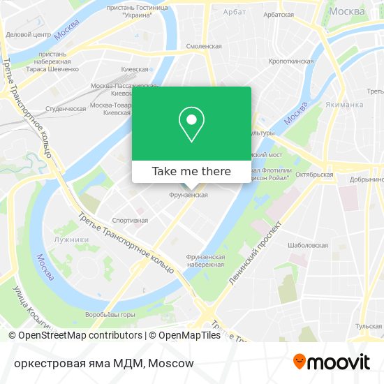 оркестровая яма МДМ map