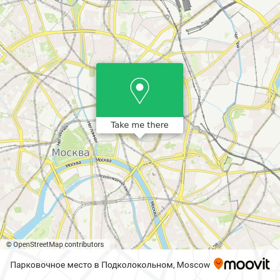 Парковочное место в Подколокольном map