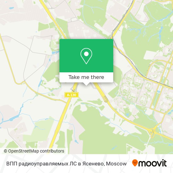 ВПП радиоуправляемых ЛС в Ясенево map